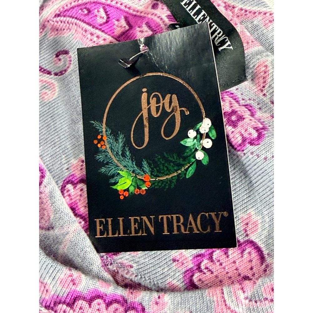 Ellen Tracy Womens Size Large 2-Piece Pajama Set Black Christmas Cardinal NWT - Picture 12 of 12